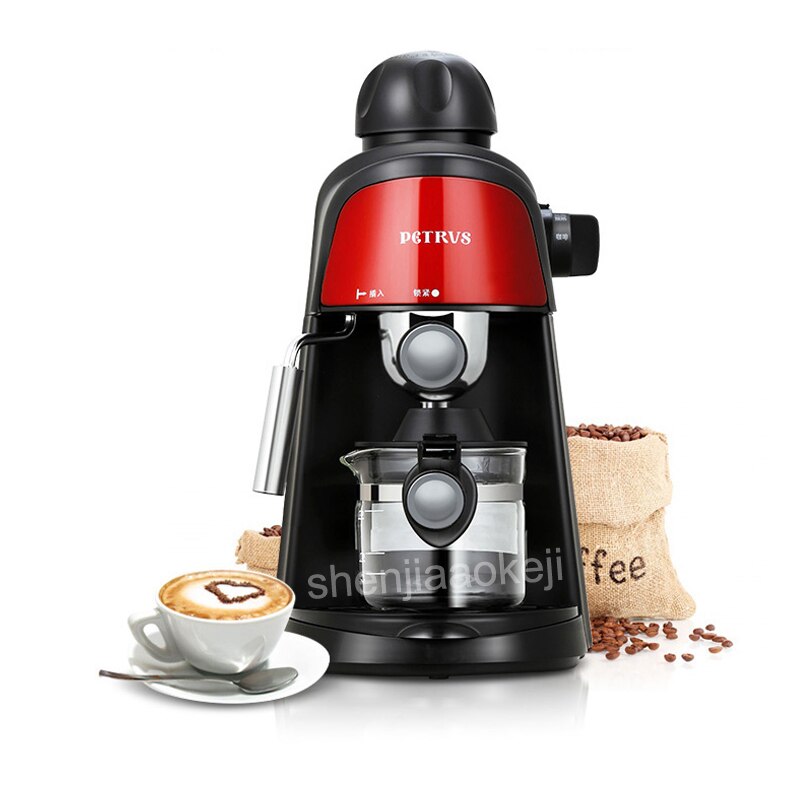 Cafetera semiautomática italiana Americana para el hogar, máquina de café a vapor a presión comercial PE3800, 220v, 800w, 1 unidad