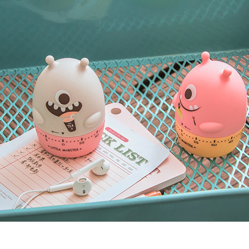 Leuke Monster Vormige Koken Timer Classica Mechanische Wind-Up Keuken Timer Studie Sportspotwatch Timer Management Countdown