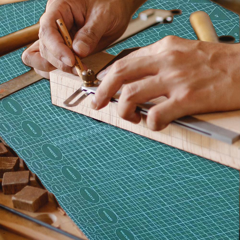 Self Healing Double-Sided Corte Mat, Placa de corte gridded, PVC Cutter Plate, 3 Camada de Corte Pad para Scrapbooking, Projetos DIY