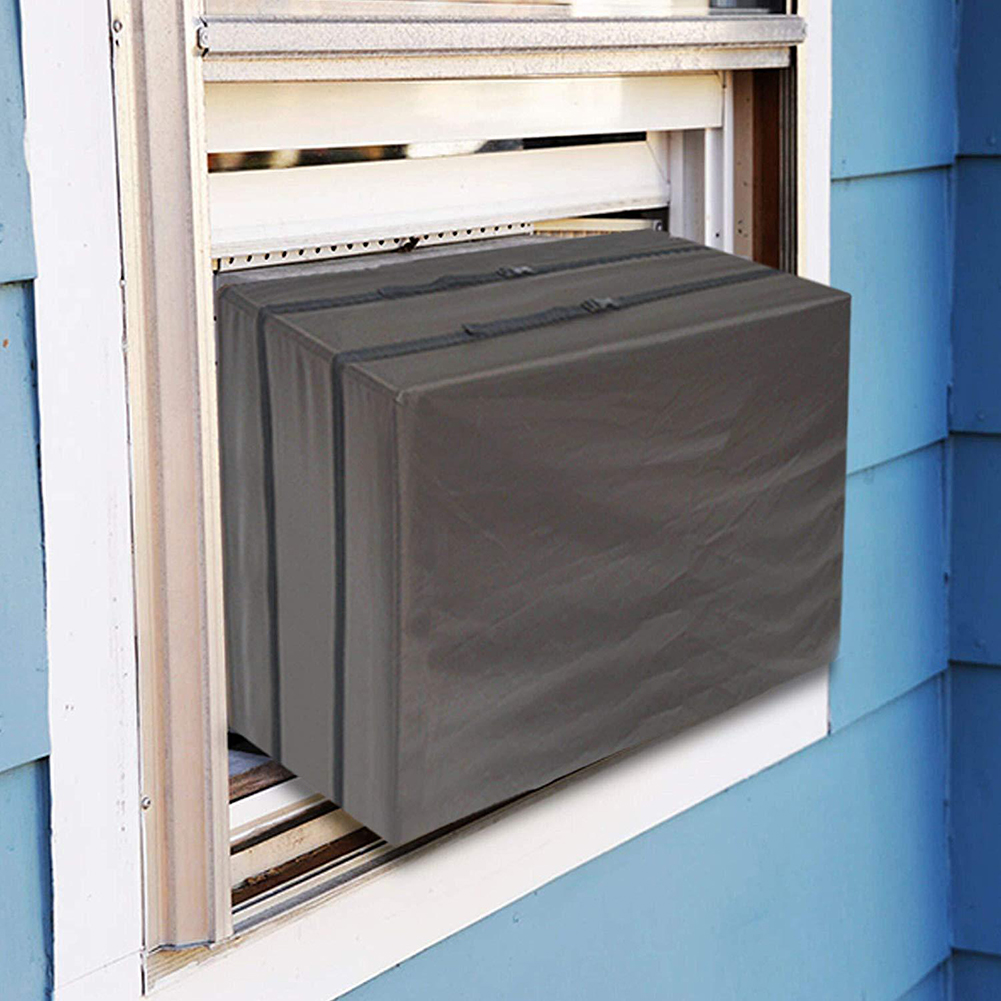 Window Air Conditioner Cover Waterproof Anti-Snow Outdoor Air Conditioner AC Window Unit Protective Cover Dust Clean Protector