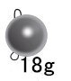 FANTU High Purity 97% Wolfram Cheburashka Fishing Sinkers 5pcs Tungsten Weight Cheburashka Plain Color: 18g