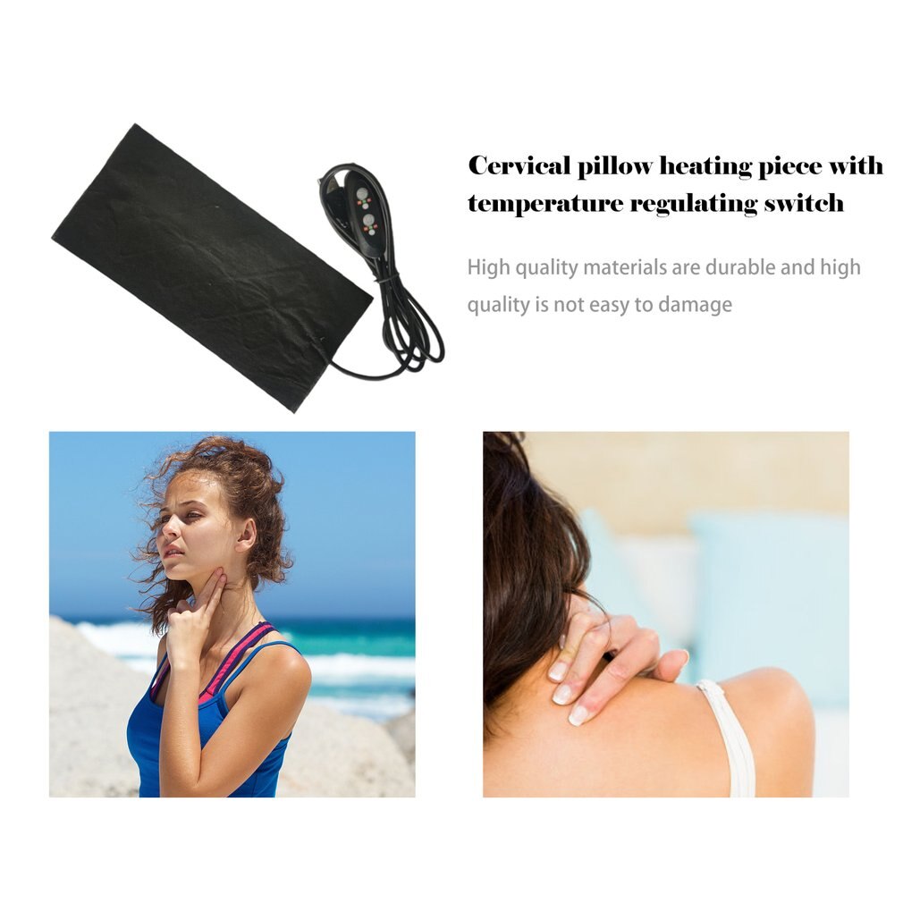 Hoja de calefacción de fibra de carbono, almohadilla Cervical, temperatura ajustable, alta temperatura, Usb