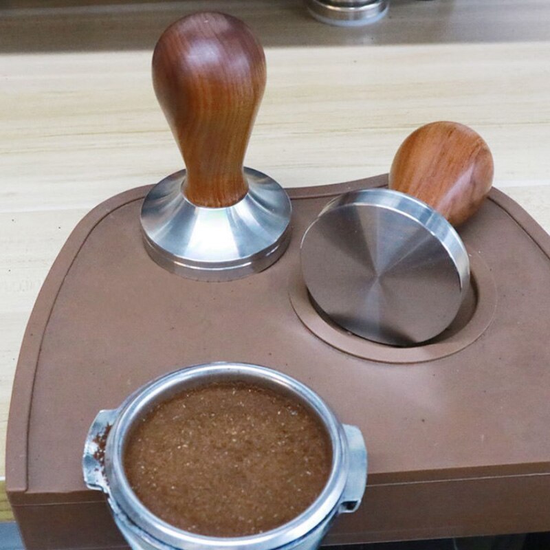 Kaffetamper træhåndtag kaffepulverhammer 58.35mm cafetilbehør
