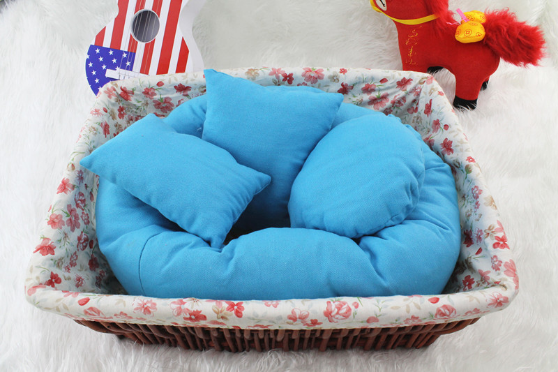 Newborn Photography Props Baby Breathable Donut Pillow Prop + 3 Color Modeling Pillows 0 - 3 Months Posing Pillows All Season: Blue