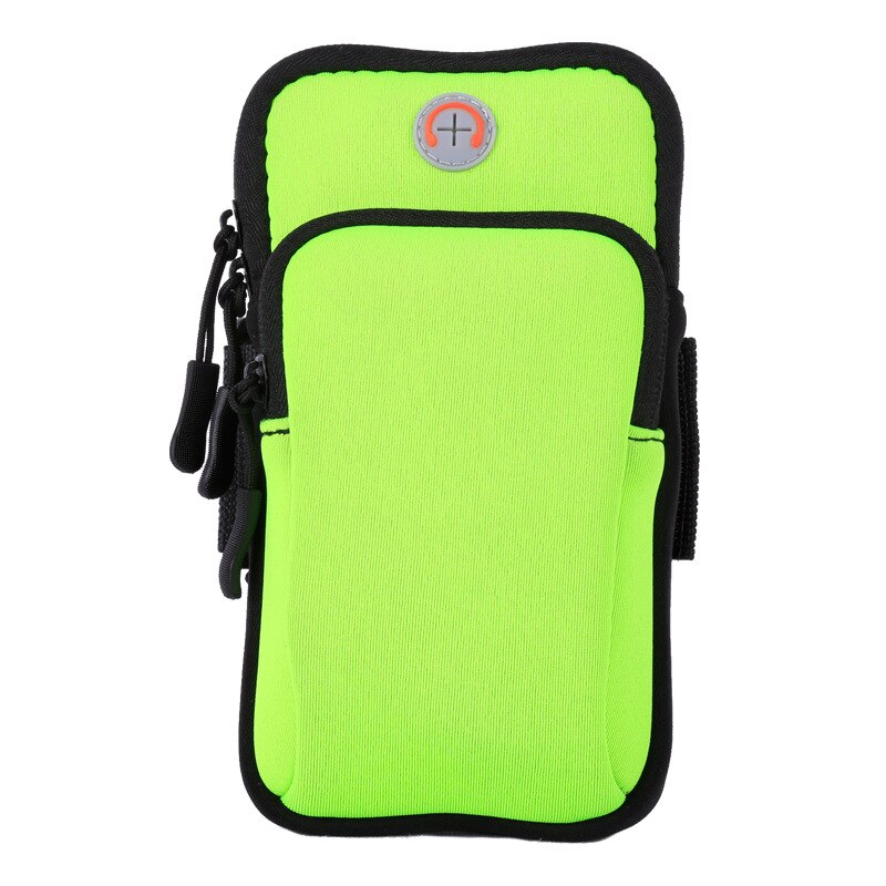 Sport Running Armband Bag Cover Voor Acer Liquid E2 Duo V370 E700 X2 XZ220 Armband Universal Waterdichte Draagbare Sport Stand: Green