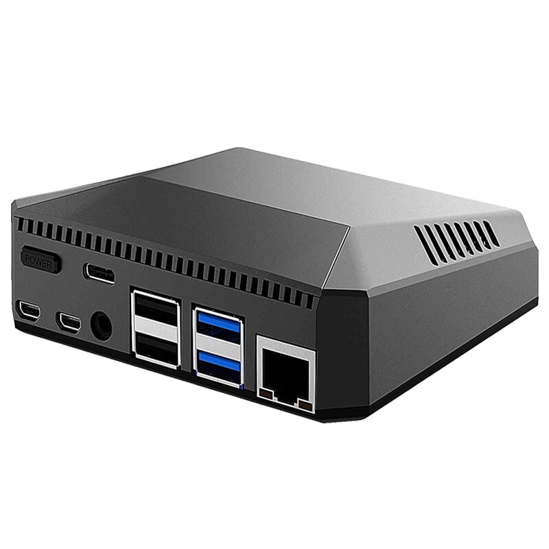 lampone pi Modello B di Caso di Alluminio Della Cassa Del Metallo scatola scatola 4 con il Potere di Alimentazione della Ventola micro Cavo HDMI per lampone pi 4