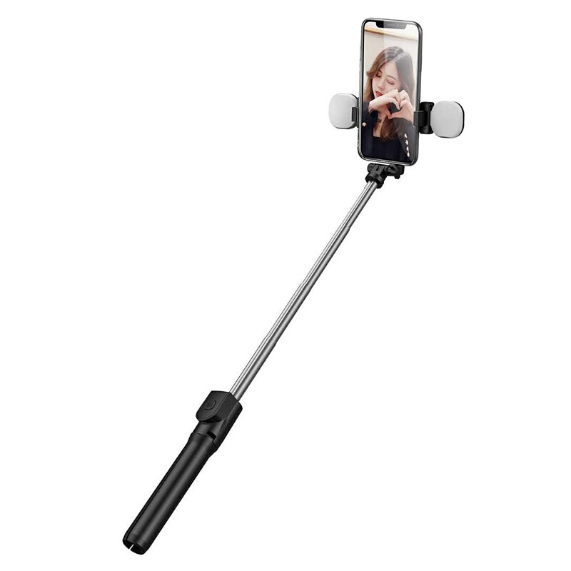 4 in 1 selfie ring light wireless Bluetooth selfie stick mini tripod Handheld Extendable selfie stick With Remote