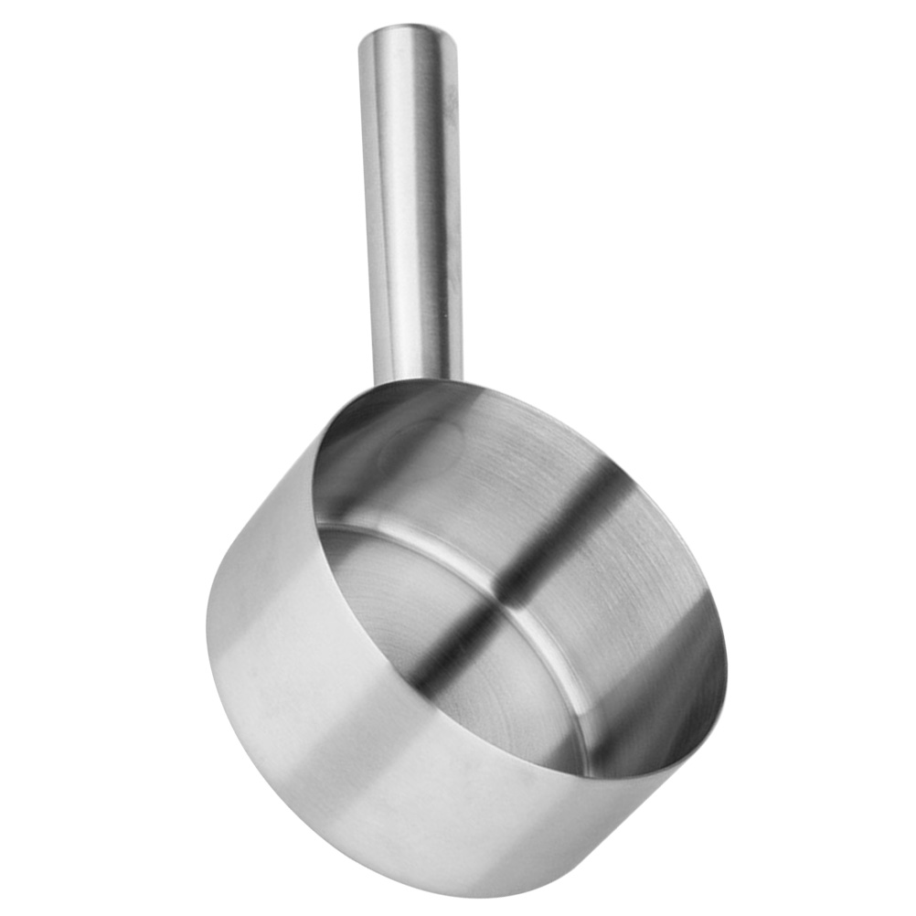 Stainless Steel Water Ladle Long Handle Bailer Water Scoop Home Accessories for Kitchen Bathroom (Diameter 16cm)
