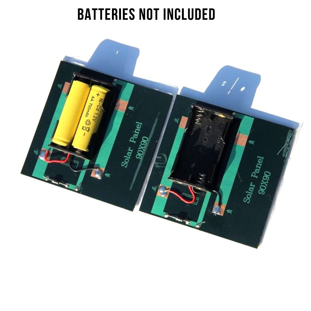 1W 4V Rechargeable AA Battery Solar Panel Solar Cell Charger Adapter With Base for 2xAA Batteries Charging