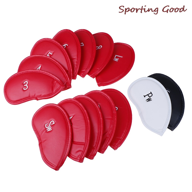 Head Covers Protector Games Sets Accessories Iron Club PU 12pcs/set Golf Exquisite