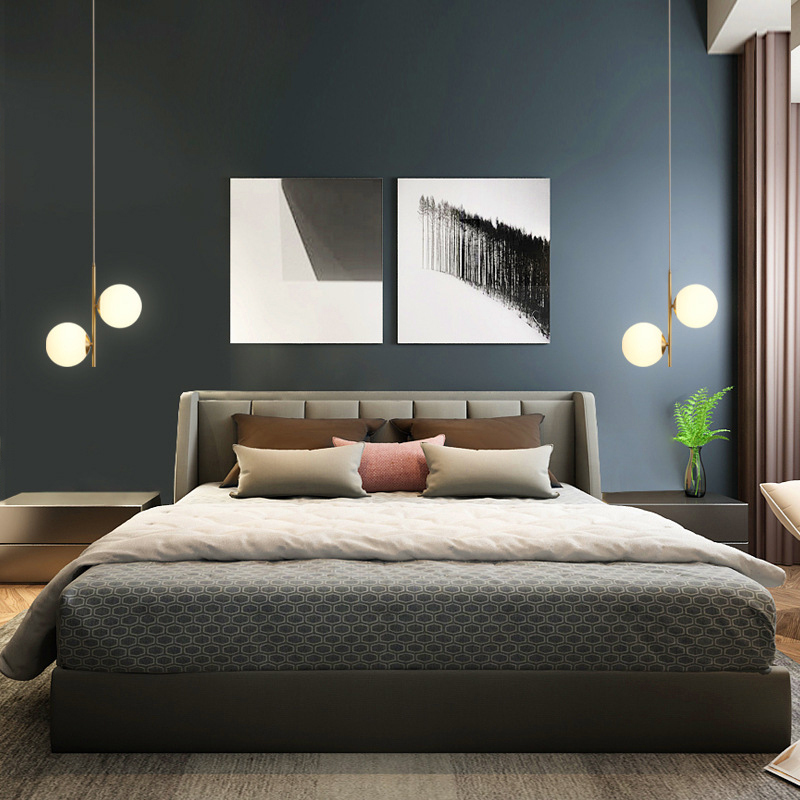Nordic Glas Ball Anhänger Lichter Spannung 110V 220V Wohnkultur Esszimmer Schlafzimmer Nachttisch Ecke Hängen Lampen für Decke