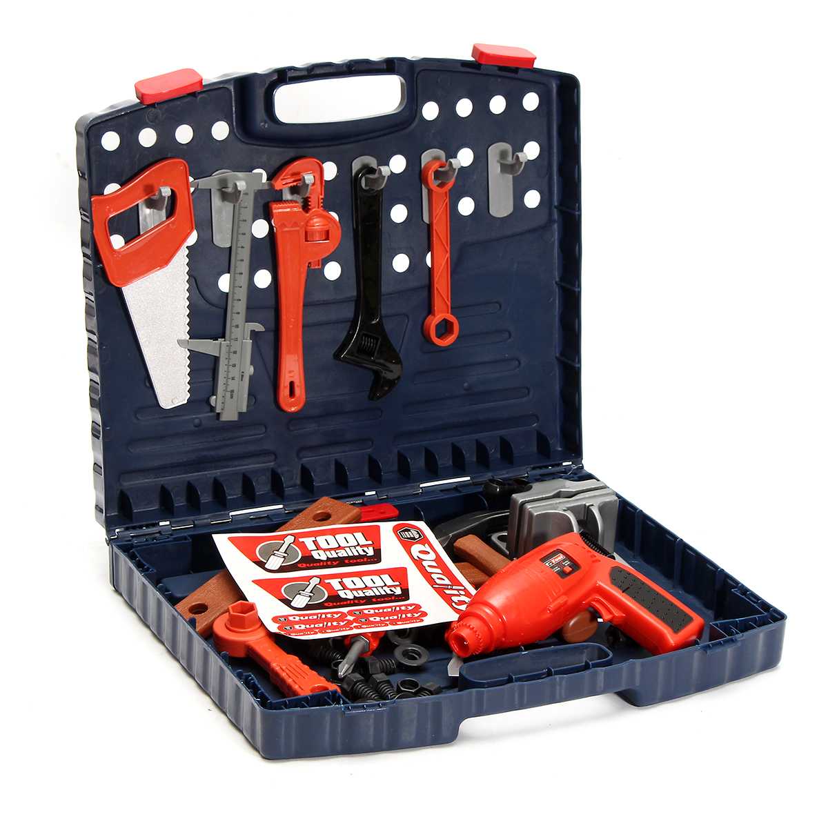 69 Stks/set Kidstoolbox Kit Kinderen Simulatie Reparatie Tools Werkbank Speelgoed Set Techniek Leren Speelgoed Plastic Hand Diy Gereedschap