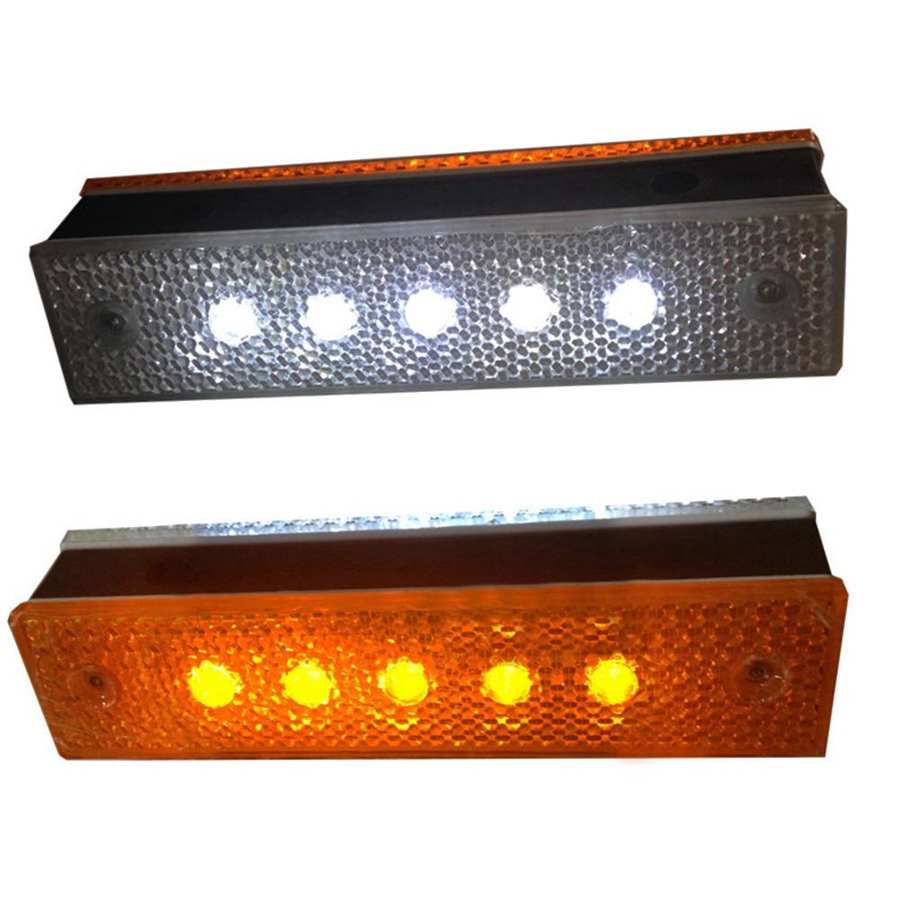 LED Rectangle Double Side Traffic Indicator Light Safety Road Highway Tunnel Warning Sign Traffic Warning Light