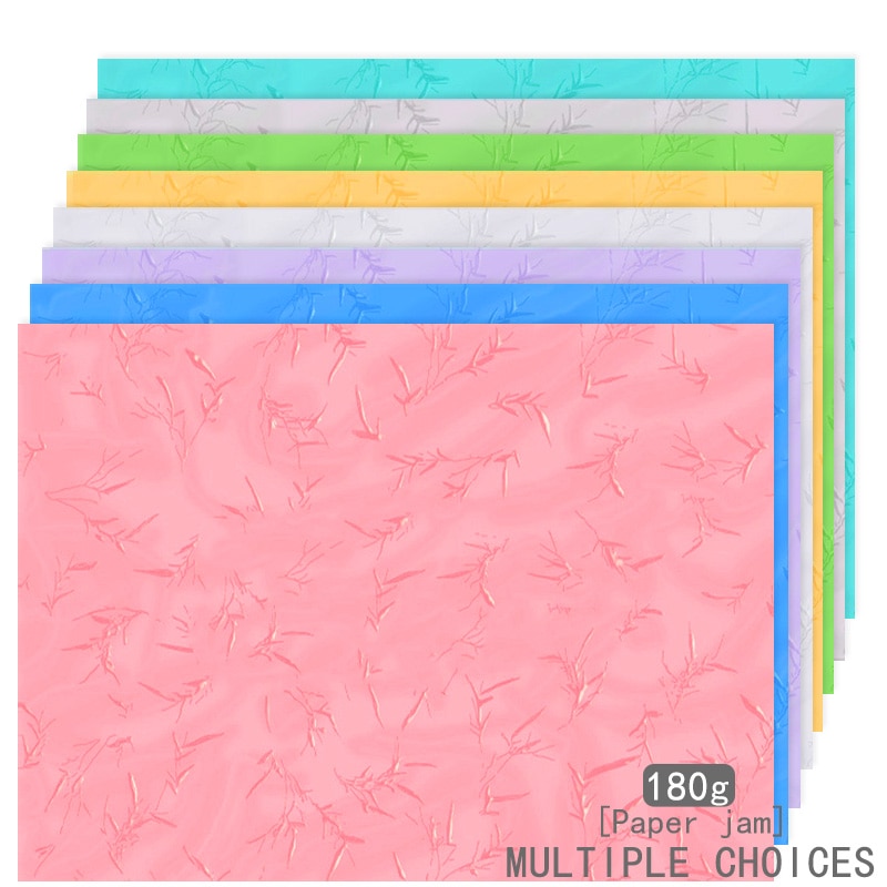 5 pieces A4 paper 180g Greeting Card Birthday paper DIY paper album paper bamboo leaf flat leather paper binding cover paper