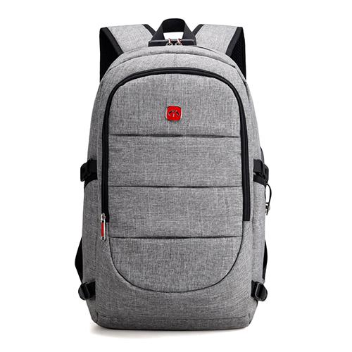 Sichere rucksack Oxford Große Kapazität mochila con seguridad rugtas mit kabel mit Sicherheit Codiert Lock USB Kabel und Port Männlichen: Gray