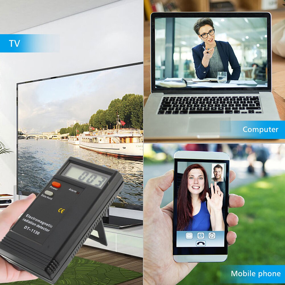 Portable Handheld LCD Digital Electromagnetic Field Radiation Tester Computer Cables Electric Magnetic Field Dosimeter Detector