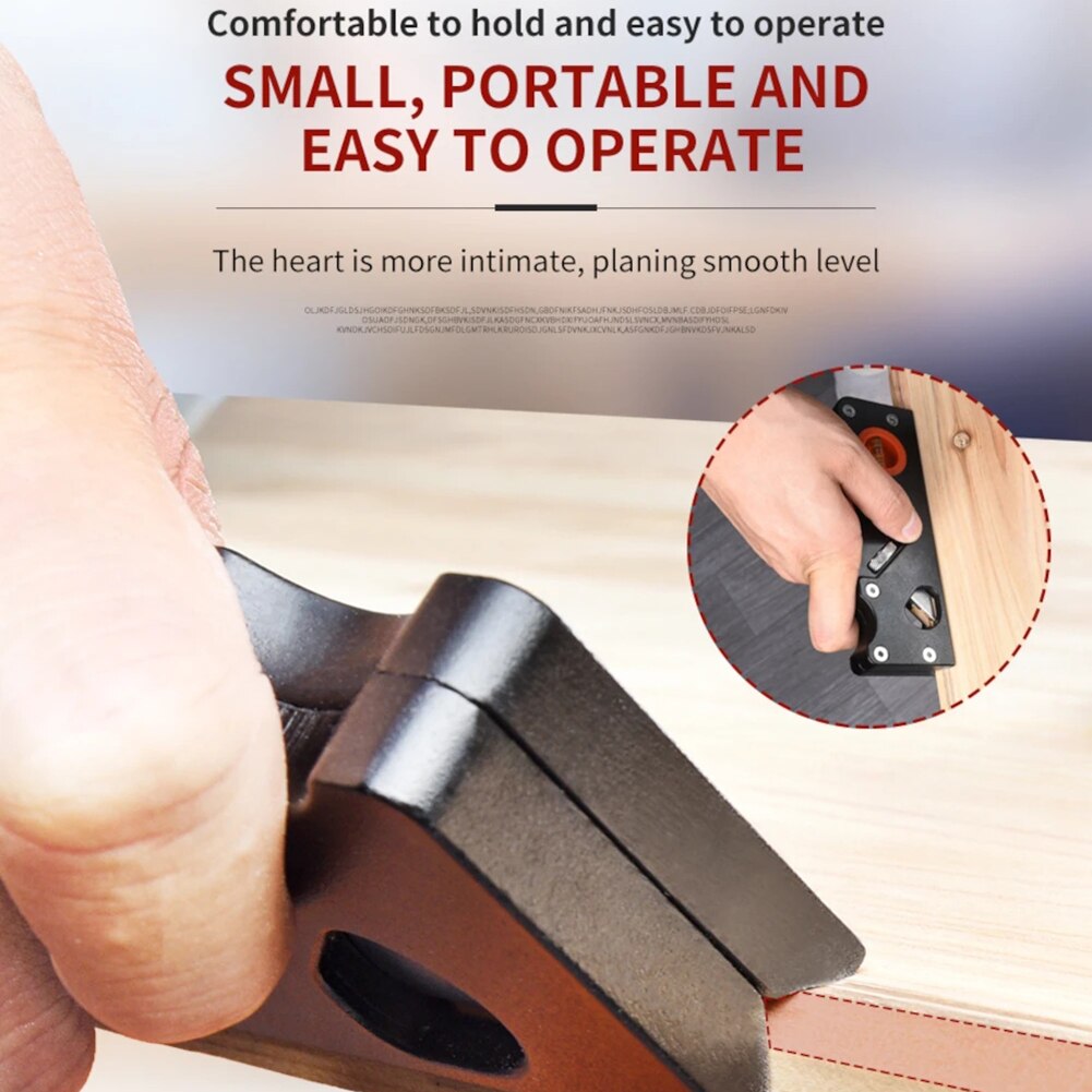 Woodworking Edge Corner Plane 45 Degree Bevel Chamfering Trimming Planer Lightweight Portable Hand Tool