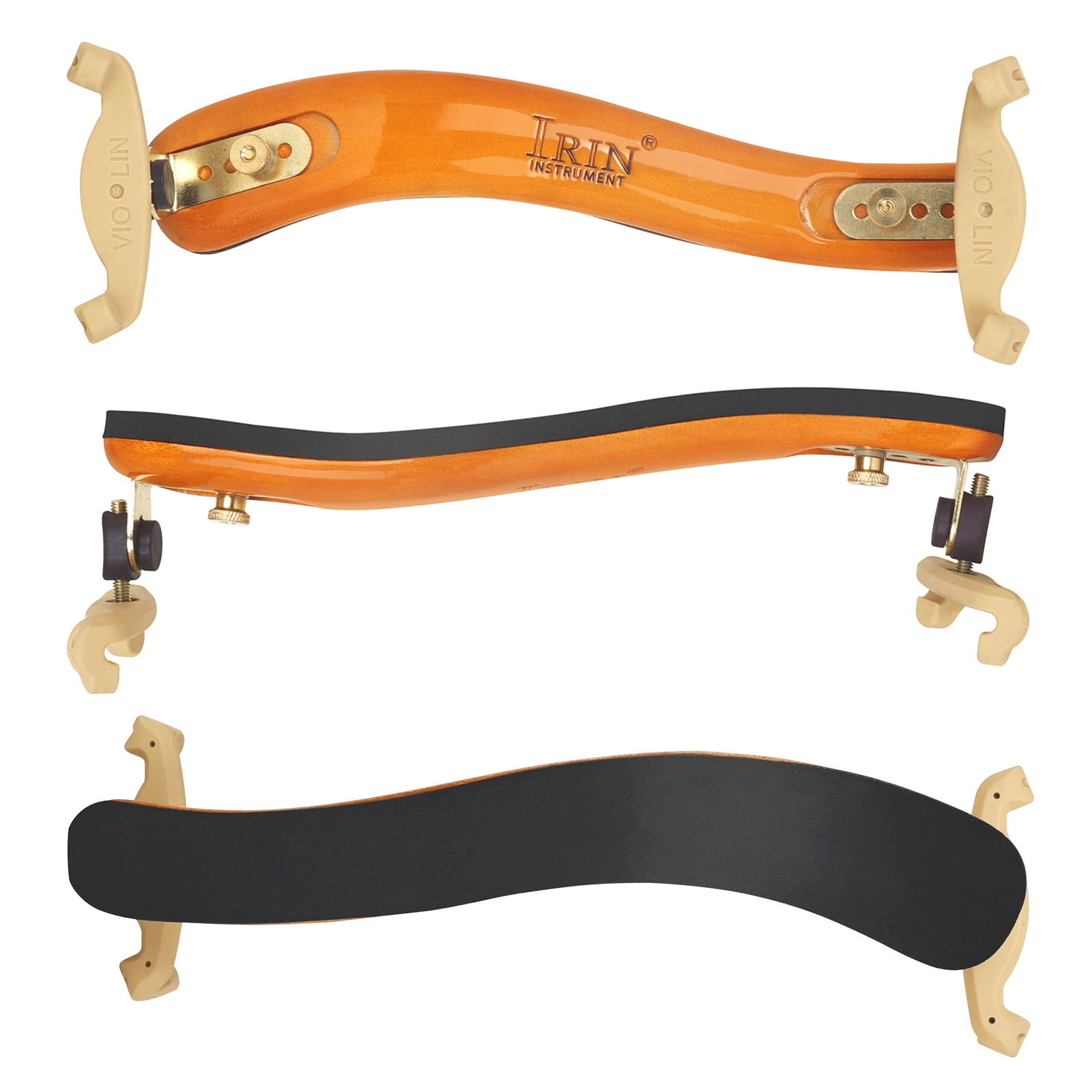 IRIN Violin Shoulder Rest Fiddle Shoulder Pad Chinrest Adjustable 3/4 4/4 Violin Shoulder Padded Rest Violin Accessories Parts: plum