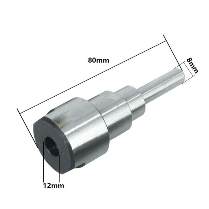 8mm 12mm 1/2 " 1/4 " skaftfreserforlengelsesstang graver maskin freser bitholder adapter trebearbeidingsverktøy: 8mm til 12mm