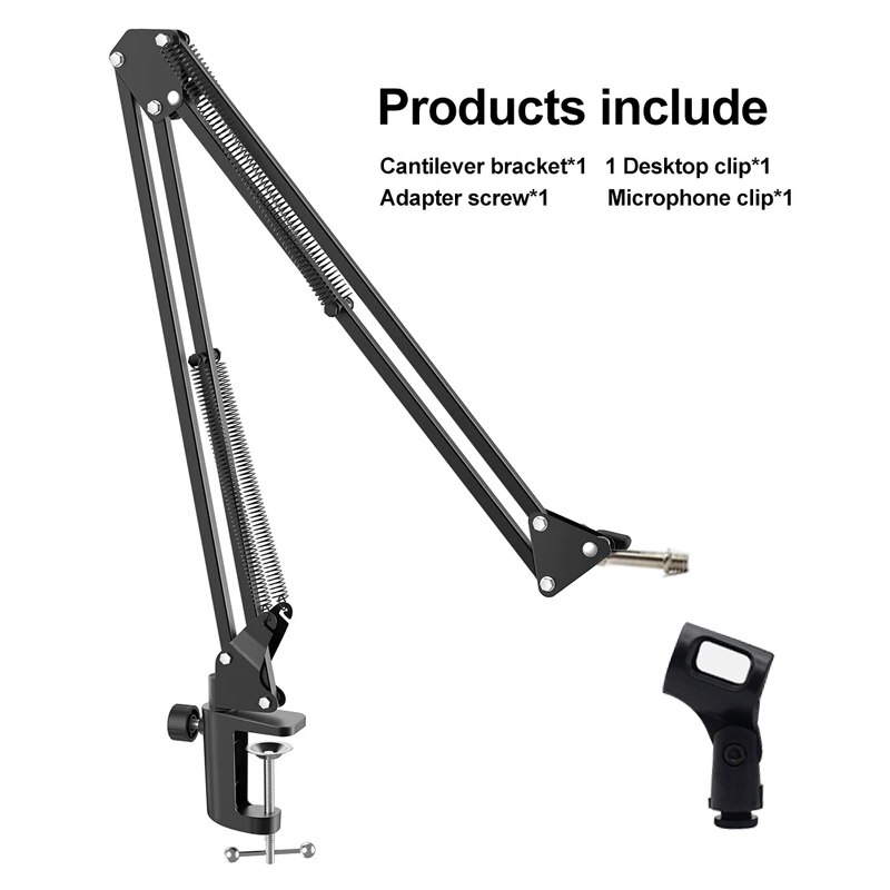 Ulanzi Microphone Boom Arm Stand Heavy Duty Adjustable Mic Suspension Boom Scissor Arm Stand for Blue Yeti Blue Snowball: Green  