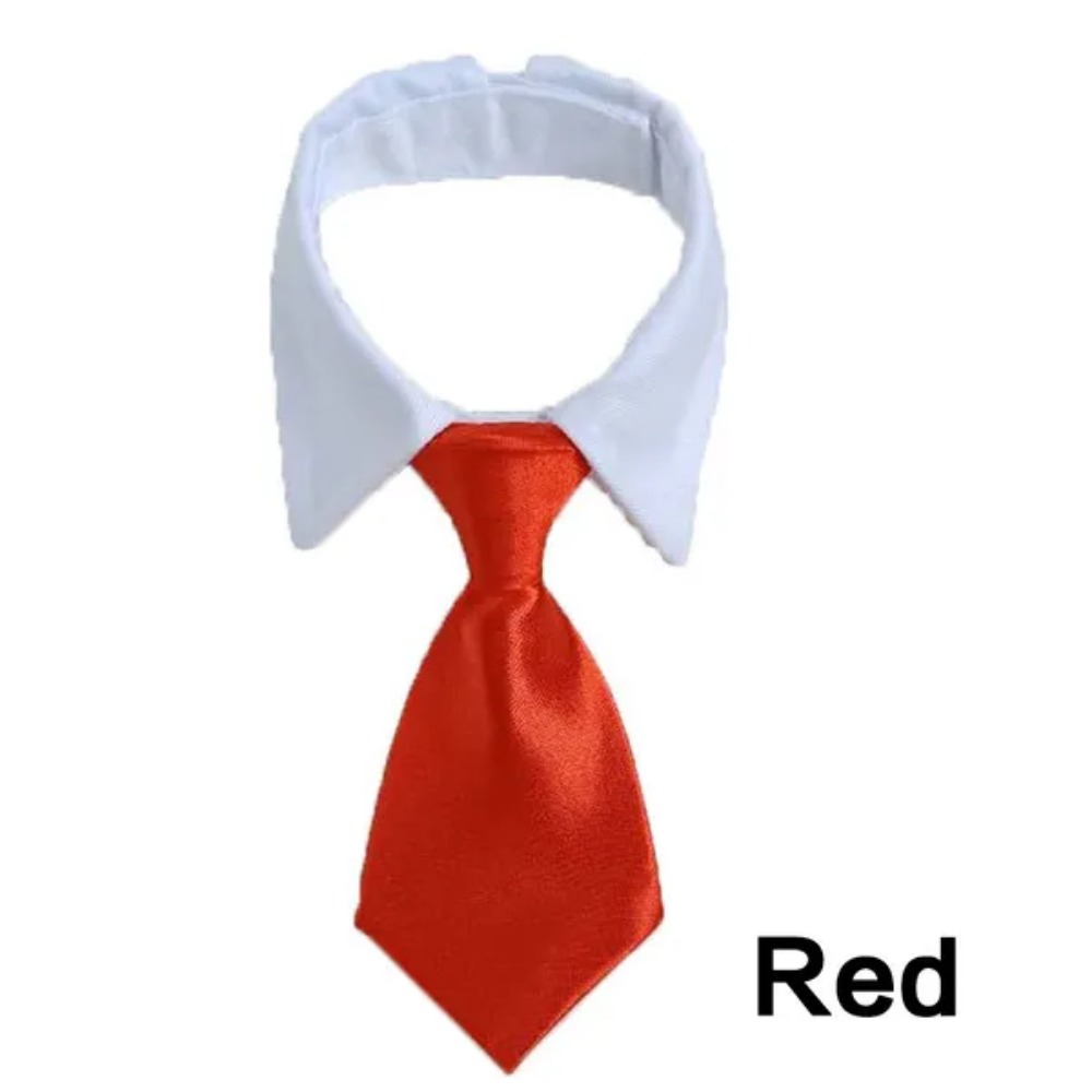 Cravate à nœud papillon pour chiot, cravate réglable pour animaux de compagnie, collier formel pour chien pour petits chiens et chats, cravates de toilettage pour chiots: S / Rouge