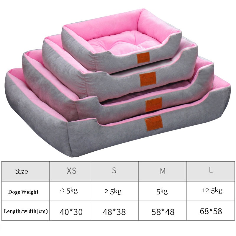 Super Soft Sofa Dog Beds Waterproof Bottom Soft Fleece Warm Bed For Dog Plus Size Soft Pet Bed Cat Bed Mat Autumn Winter Kennel