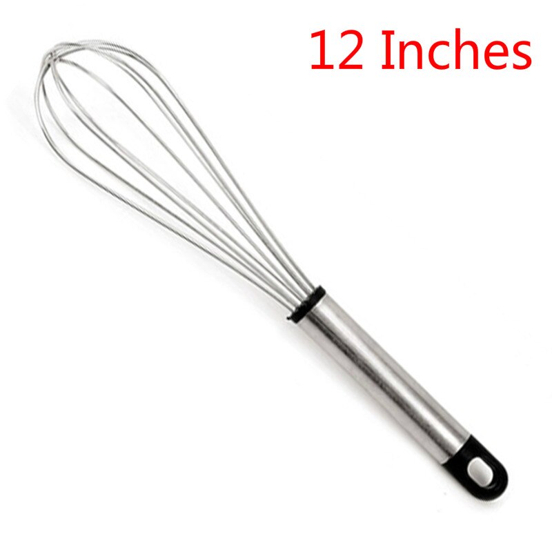 Keuken Rvs Egg Kloppers Eggbeater Whisk Mixer Ei Keuken Taart Bakken Koken Gereedschap: C 12 Inches