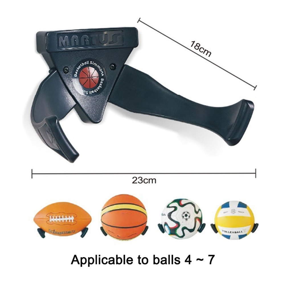 Lochfreie ballaufbewahrungshalterung zur wandmontage, sport-aufbewahrungsdisplay für basketball und fußball, für den innenbereich, zuhause