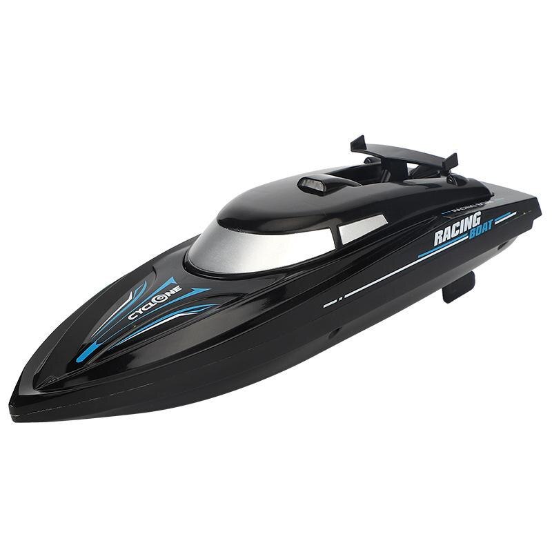 Kuulee fjernbetjening speedbåd 2.4g fjernbetjening båd lang udholdenhed legetøj til sommer: Sort