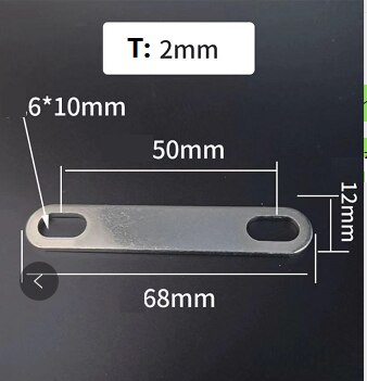 10pcs 50mm 68mm Nickel Plated Copper Bus bar for Battery Connect 100Ah 105Ah 95Ah Batteries Busbar
