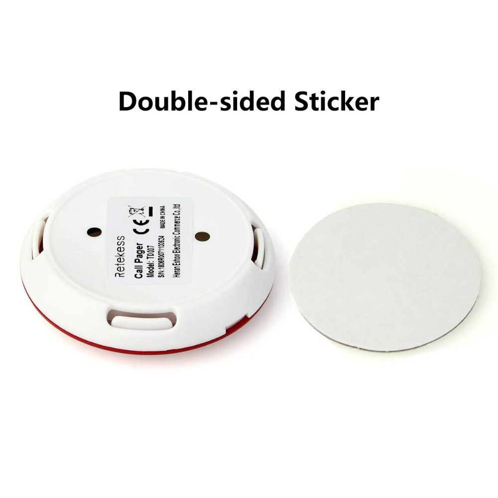 Retekess 10pcs 433MHz Wireless Pager Call Button Restaurant Waiter Calling System Catering Equipment Customer Service