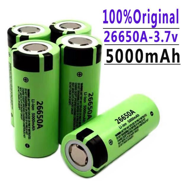 .High Capacity 26650 5000mah Li-ion Rechargeable Battery Lii-50A 3.7v 26650-50A battery for Flashlight 20A packing