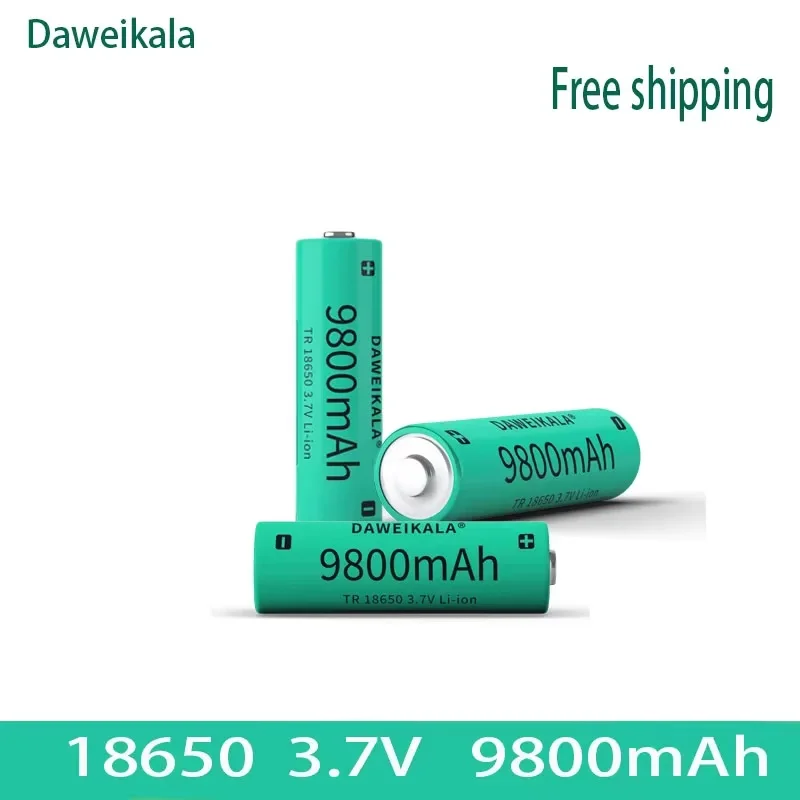 18650 3.7v 9800 mah ladattava akku taskulampun taskulampun ajovalaisimen litiumioniakulle