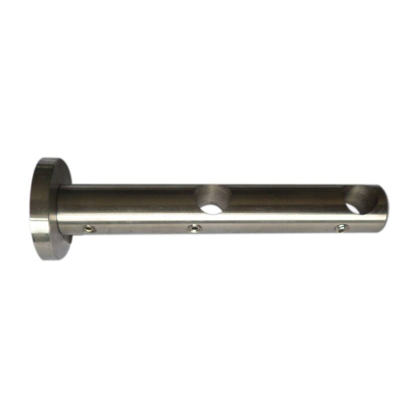 2 Pcs D12mm Curtain Rod Decorative Double Bracket Geschlossen , Curtain Accessories Bracket for Window Decoration