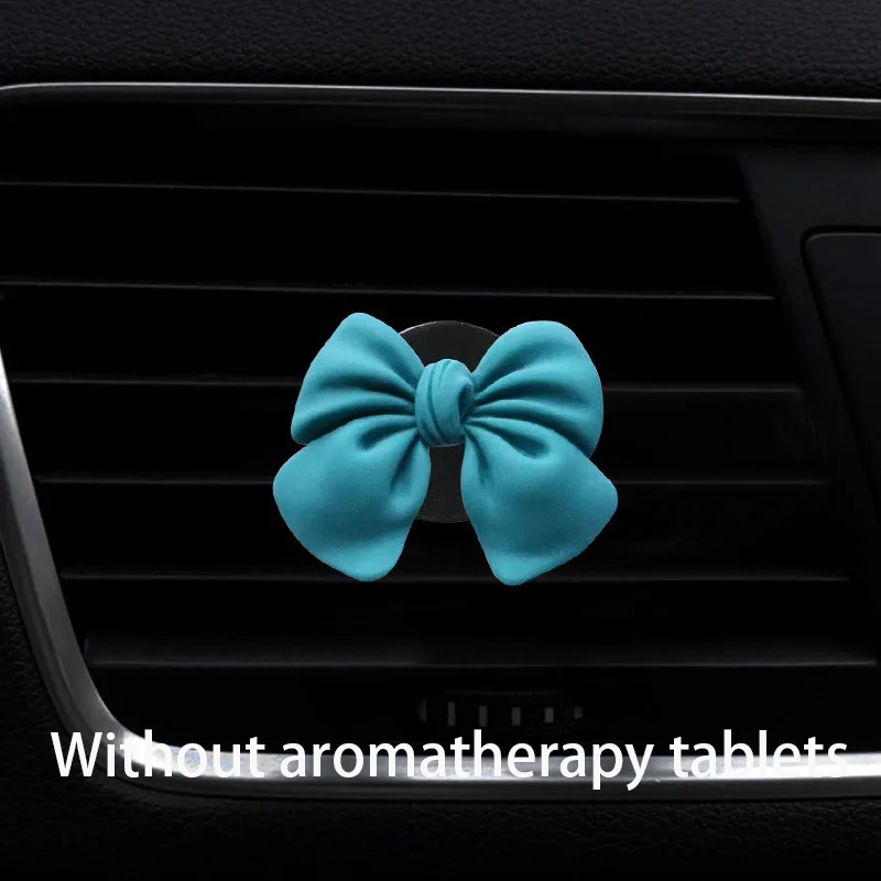 Désodorisant de voiture avec nœud papillon, parfum de style de voiture, odeur naturelle, clip de sortie de climatiseur, accessoires automobiles