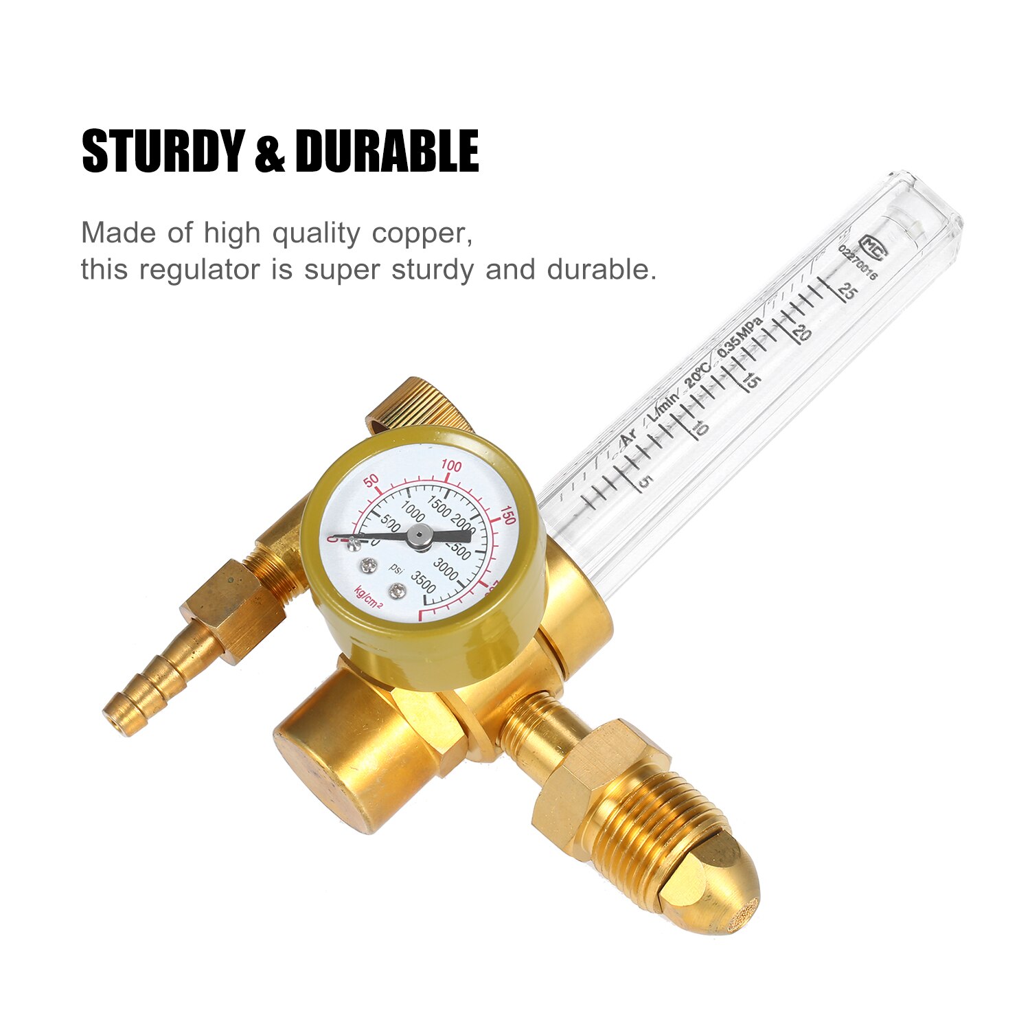 Flow Meter Argon Carbon Dioxide CO₂ Mig Tig Flowmeter Control Valve Gas Regulator Pressure Reducer Flow Gauge Welding Accessory