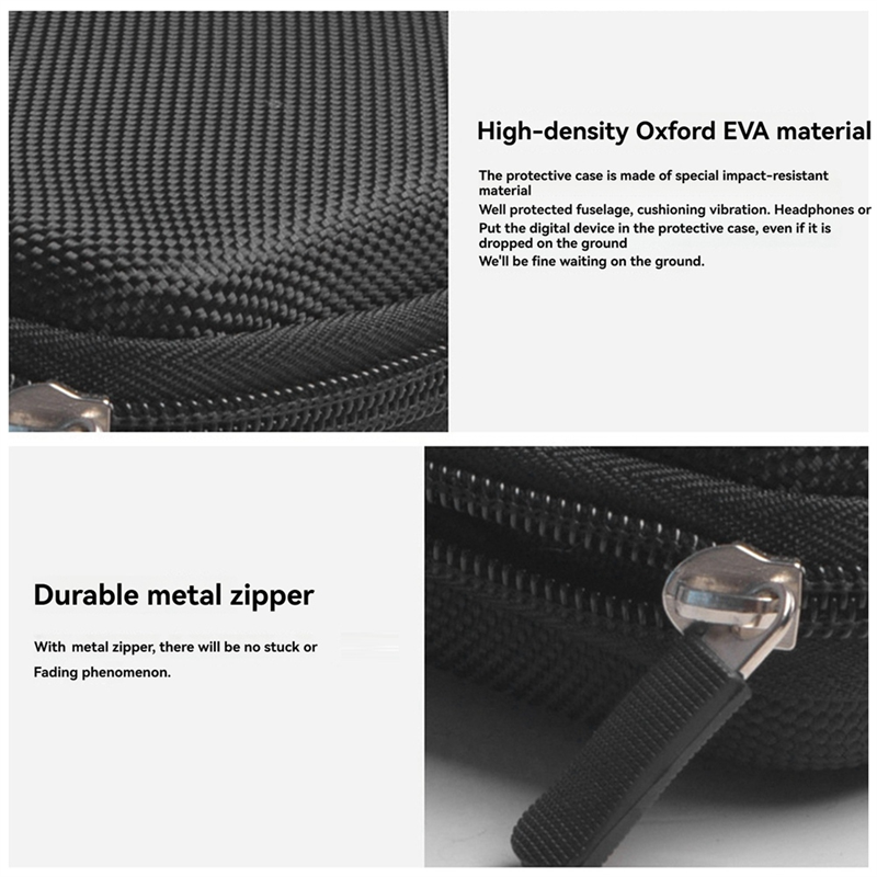 ABUO-Mobile Hard Drive Bag EVA Anti-Fall Anti-Pressure Storage Digital Bags Travel Electronics Accessories Organizer