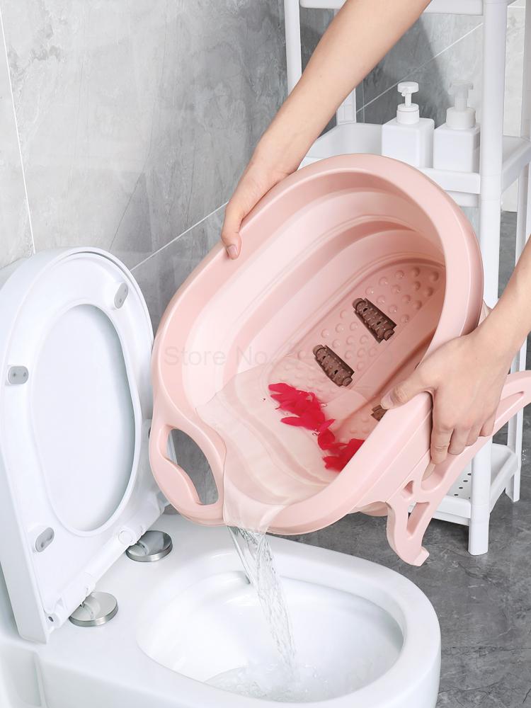 Domestic Foot Bath Tub With High Folding Foot Bath Tub Plastic Foot Bath Tub Massage Foot Bath Tub Insulation Foot Bath Tub