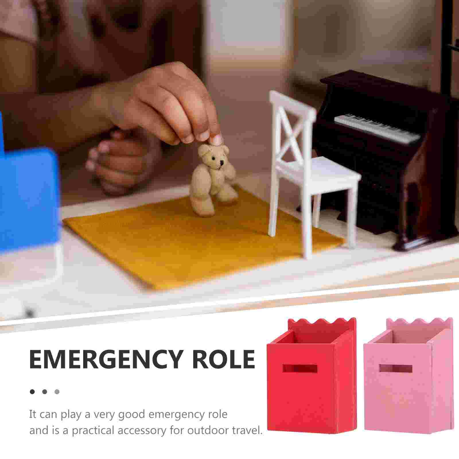 2 Stuks Mini Huis Mailbox Diy Versiering Mini Meubels Model Miniatuur Mailbox