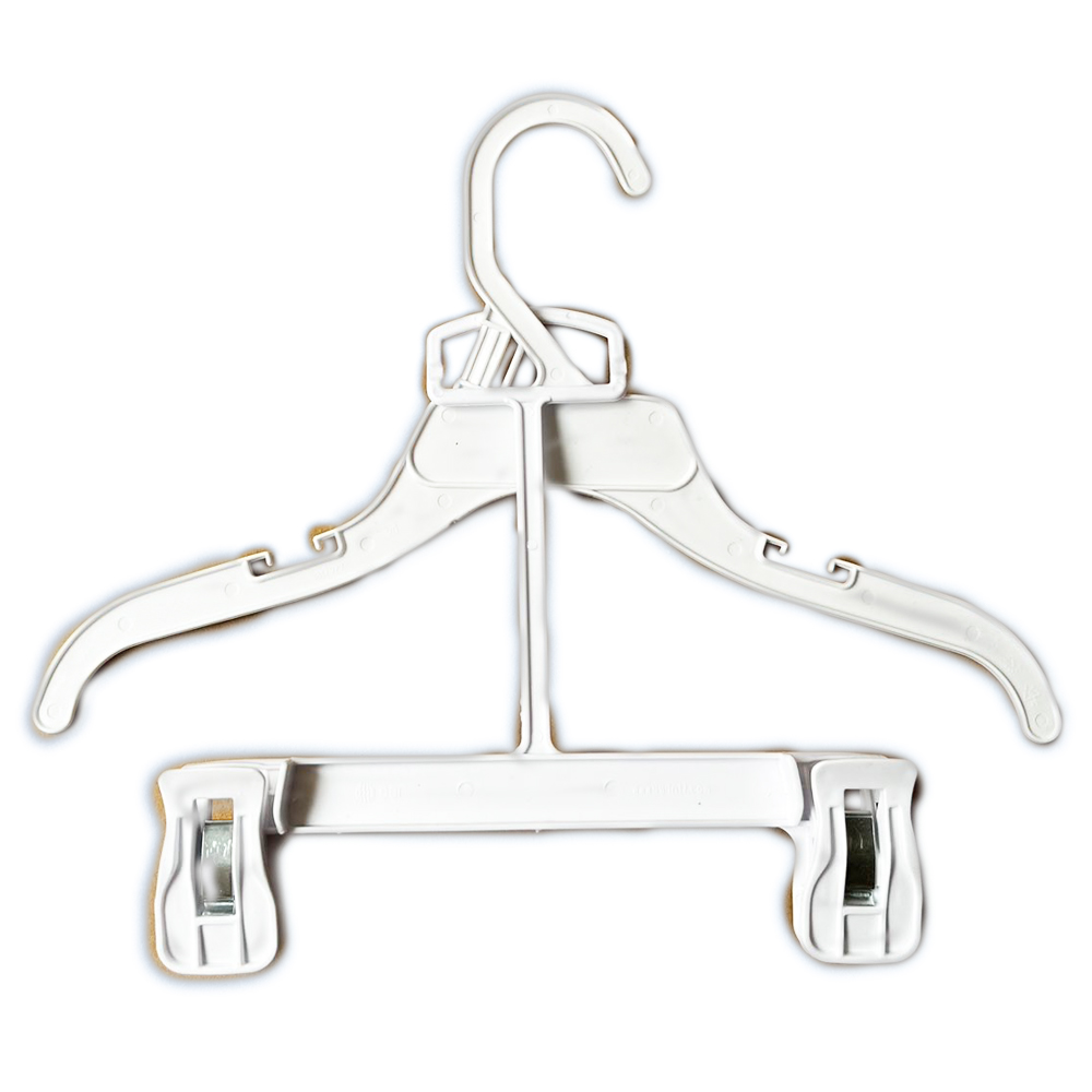 Petit cintre extensible en plastique pour vêtements Fjand, cintre pour pantalons pour enfants, 10 pièces, uno