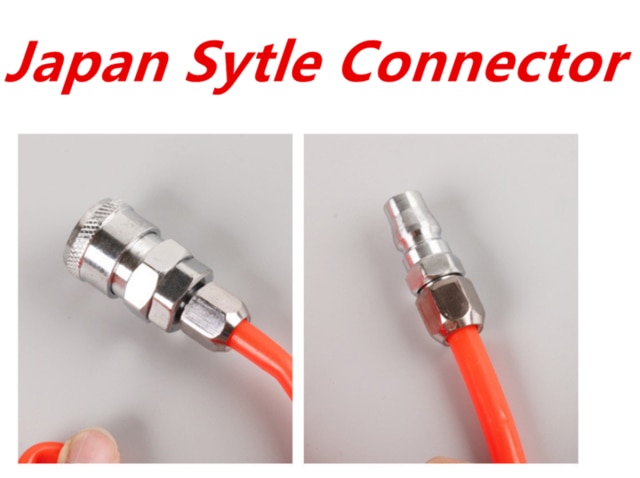 Eu Snelkoppeling Pu Tube Polyurethaan Air Compressor Slang Buis Flexibele Lente Spiraal Pijp 8*5: Japan Connector / 9M with connector