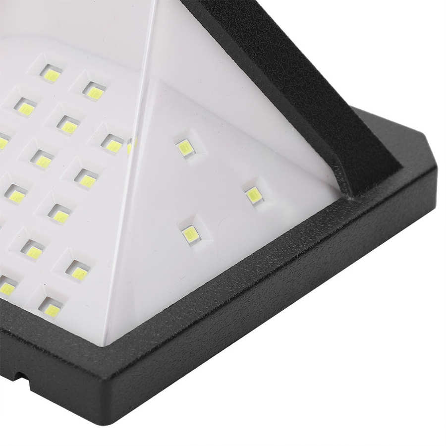 Applique murale solaire capteur solaire mur 66 LED pour cour extérieure couloir allées jardin sécurité mur LED lumière