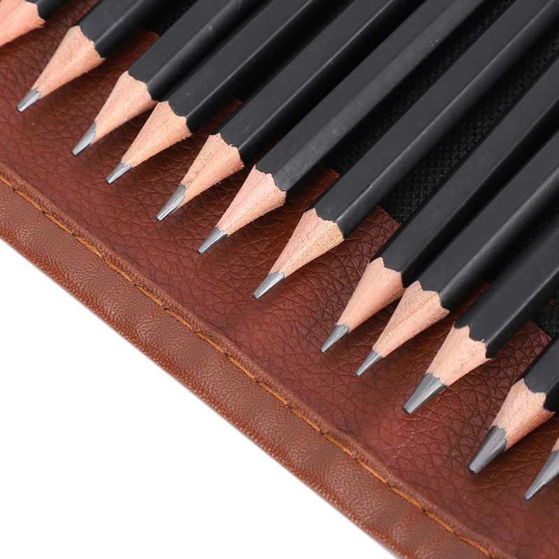 Sketch pencil set art drawing kit charcoal eraser grandado