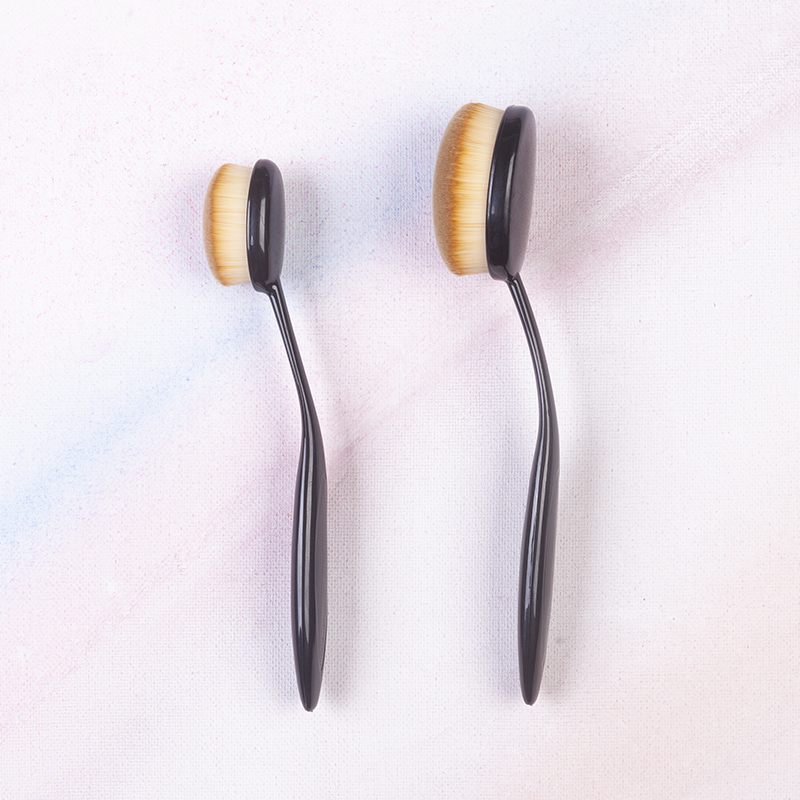 Makeup Brushes Oval Cosmetic Makeup Toothbrush Pro Blush Face Foundation Blending Brush Makeup Tool
