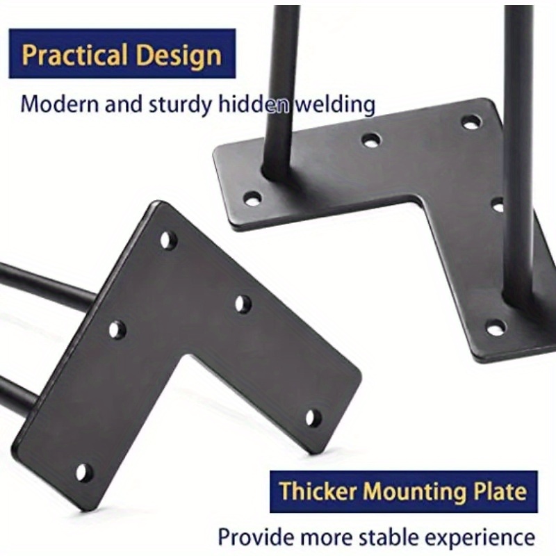 4 Uds. Patas de 40cm de altura para muebles, patas de Metal de hierro grueso para sofá, mueble de TV, mueble de baño, cama, mesa de centro, patas de repuesto