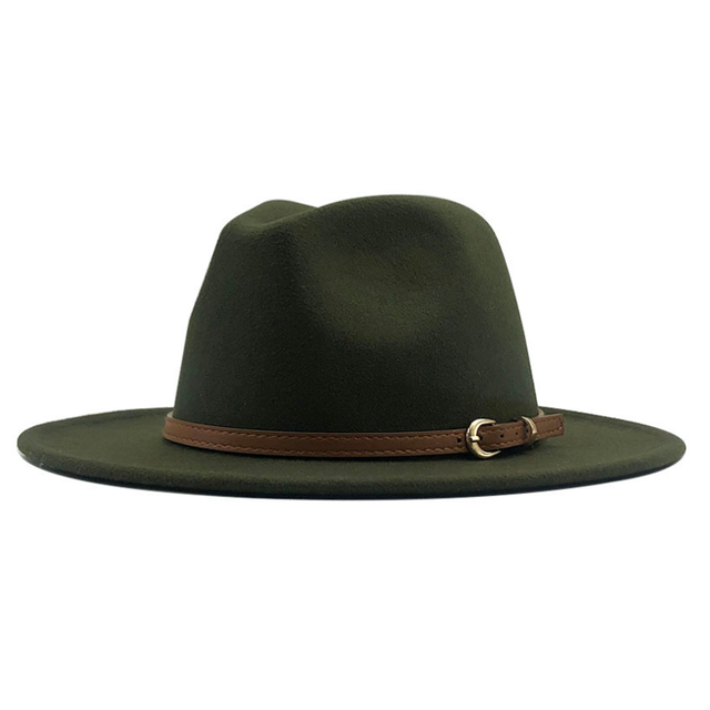 Winter Autumn Imitation Woolen Women Men Ladies Fedoras Top Jazz Hat European American Round Caps Bowler Hats: 3