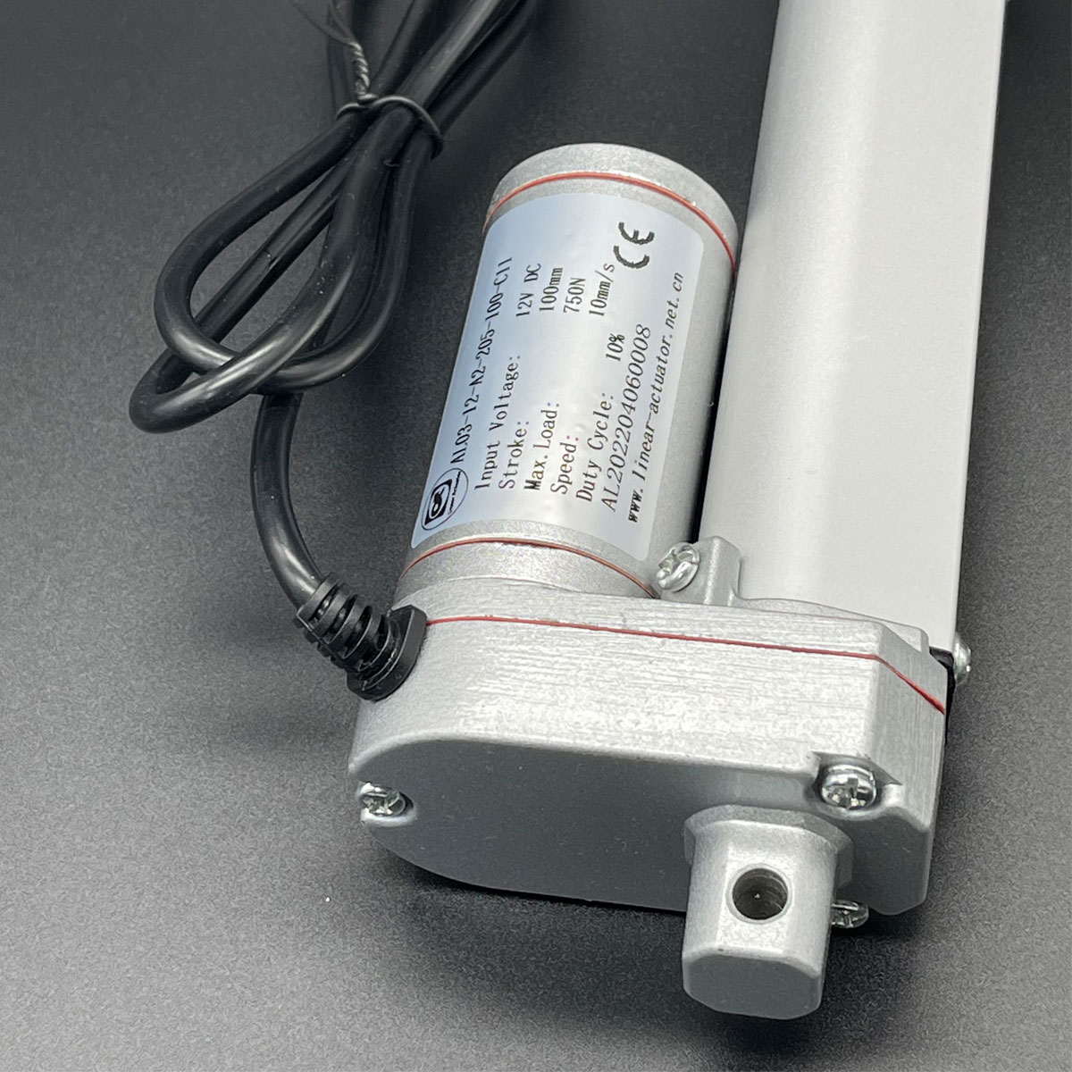 750N DC12V Lineaire Actuator 750N 100Mm 200Mm Slag Lineaire Drive Elektrische Motor Controller Voor Auto Rv Elektrische deuropener