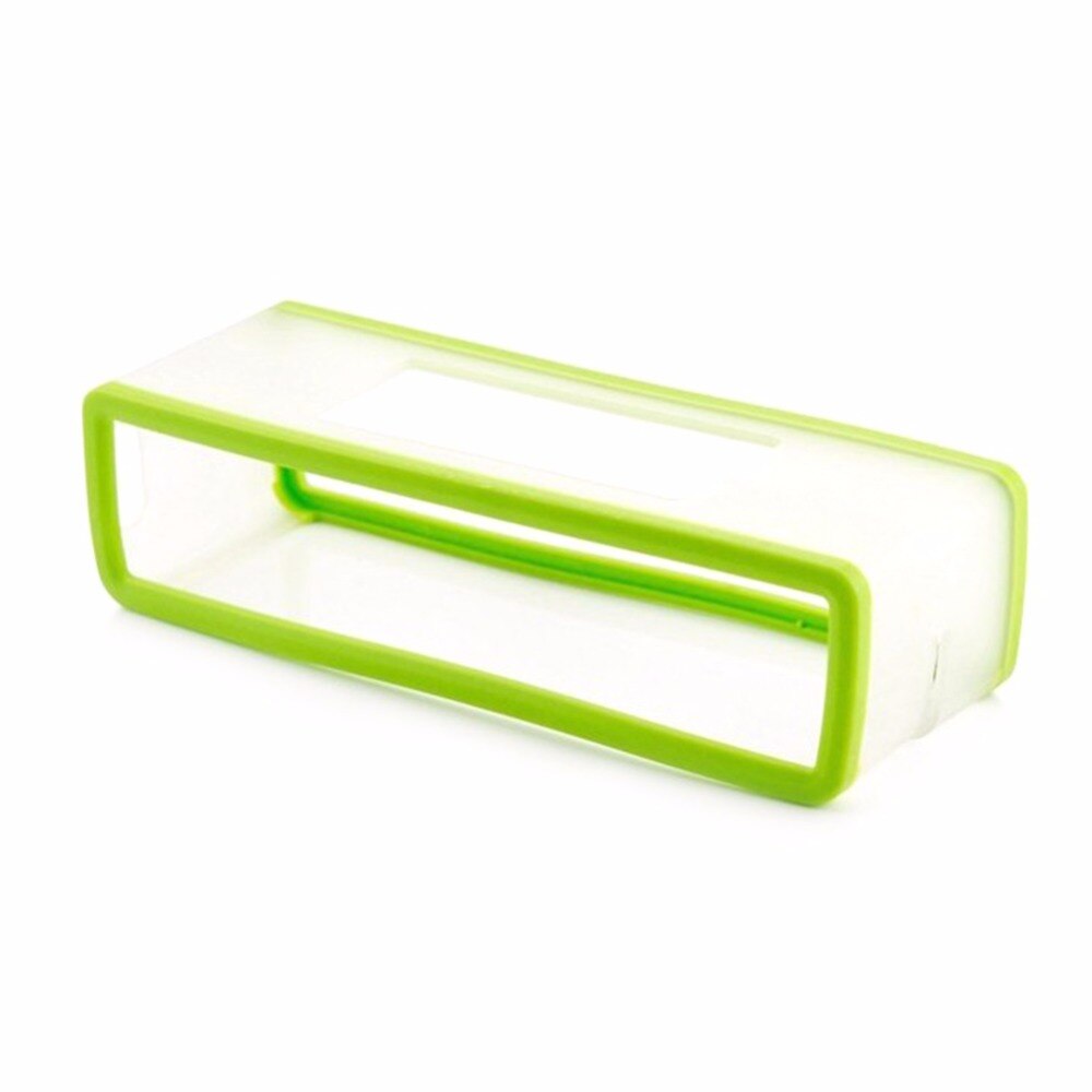 Draagbare Siliconen Case Voor Bose Soundlink Mini 1 2 Bluetooth Speaker Protector Cover Skin Box Speakers Bag R30: green