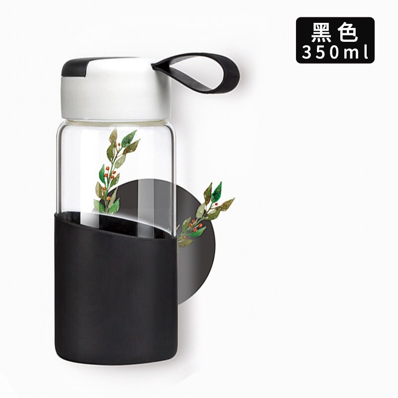 Summer Transparent Fitness Glass Cute Water Bottle Outdoor Cute Baby Eco Friendly Gym Portable Para Agua Drinkware BY50SP: style5