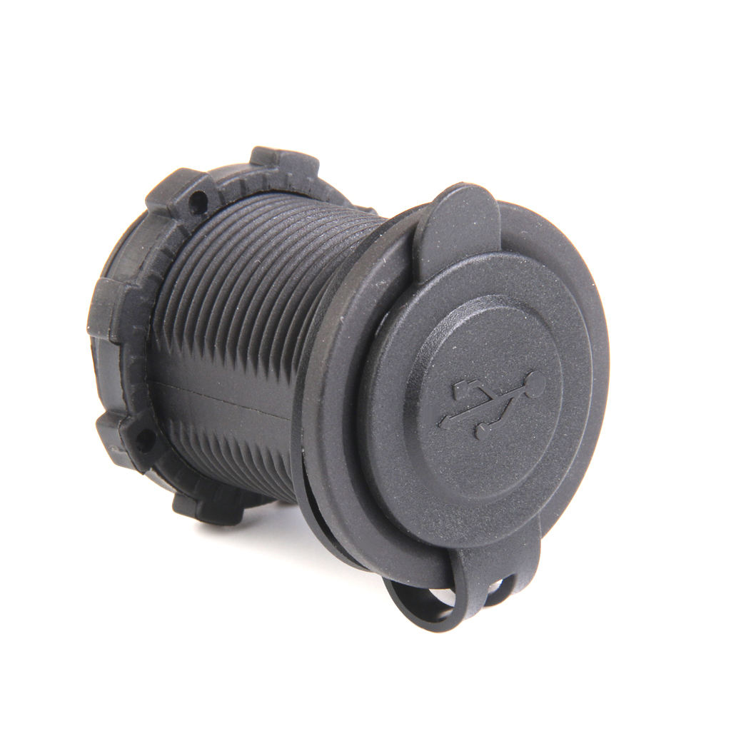12V-24V Waterproof Motorcycle Boat Car Dual USB Port Charger Socket Outlet